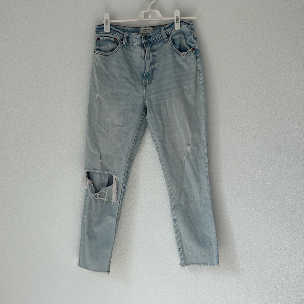 The skinny high rise jeans
